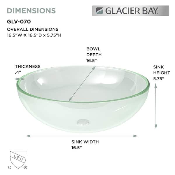 Silver Bathroom Oval Glass Vessel Sinks Above Counter Basin Bowl Combo Tap Drain - View #10