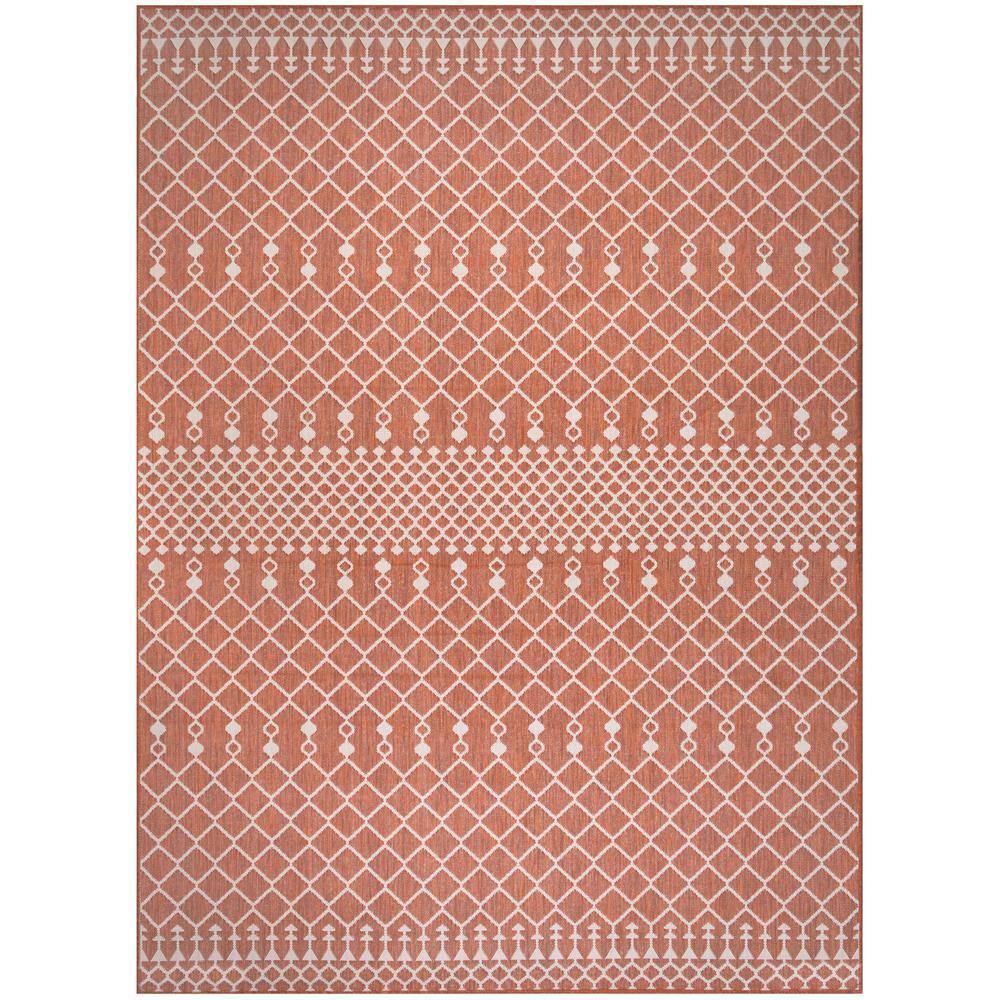 Nourison Home Positano Terracotta 9 ft. x 12 ft. Moroccan Contemporary