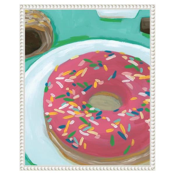 Amanti Art Breakfast of Champions II by June Erica Vess 1 Piece Floater Frame Canvas Giclee Food Art Print 20 in. x 16 in.