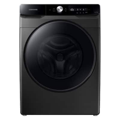 4.5 cu. ft. Smart High-Efficiency Front Load Washer in Brushed Black with Super Speed in Brushed Black