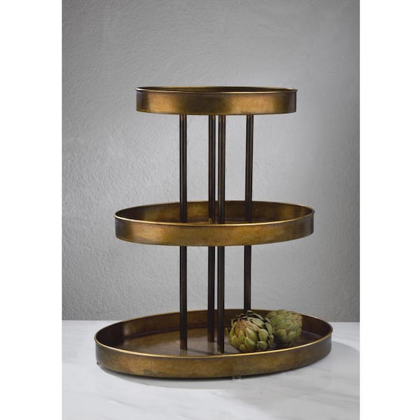 Tripar 3 Tier Oval Tabletop Display Stand