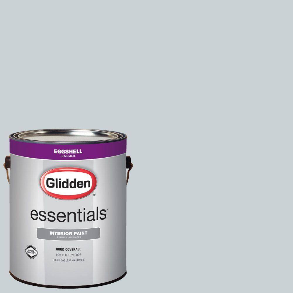 Glidden Essentials 1 gal. #HDGCN41 Quiet Rain Eggshell Interior Paint ...