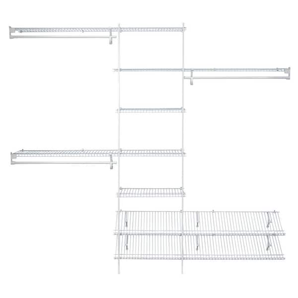 ClosetMaid SuperSlide 72 in. W x 16 in. D White Ventilated Wire Shelf 4735  - The Home Depot
