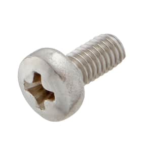 M3-0.5x6mm Stainless Steel Pan Head Phillips Drive Machine Screw 2-Pieces