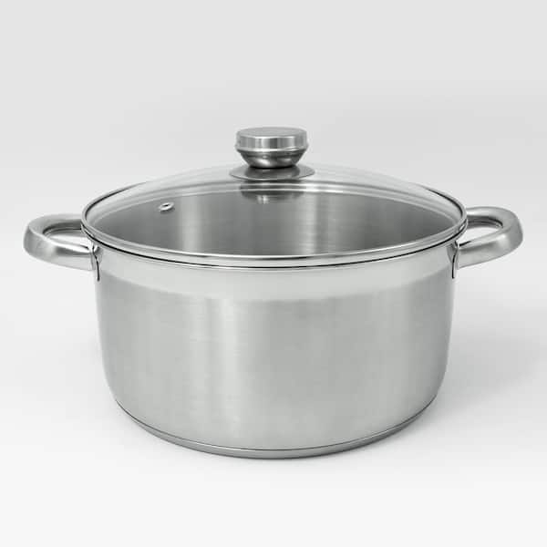 ExcelSteel 5 qt. Stainless Steel Dutch Oven with Encapsulated Base 503