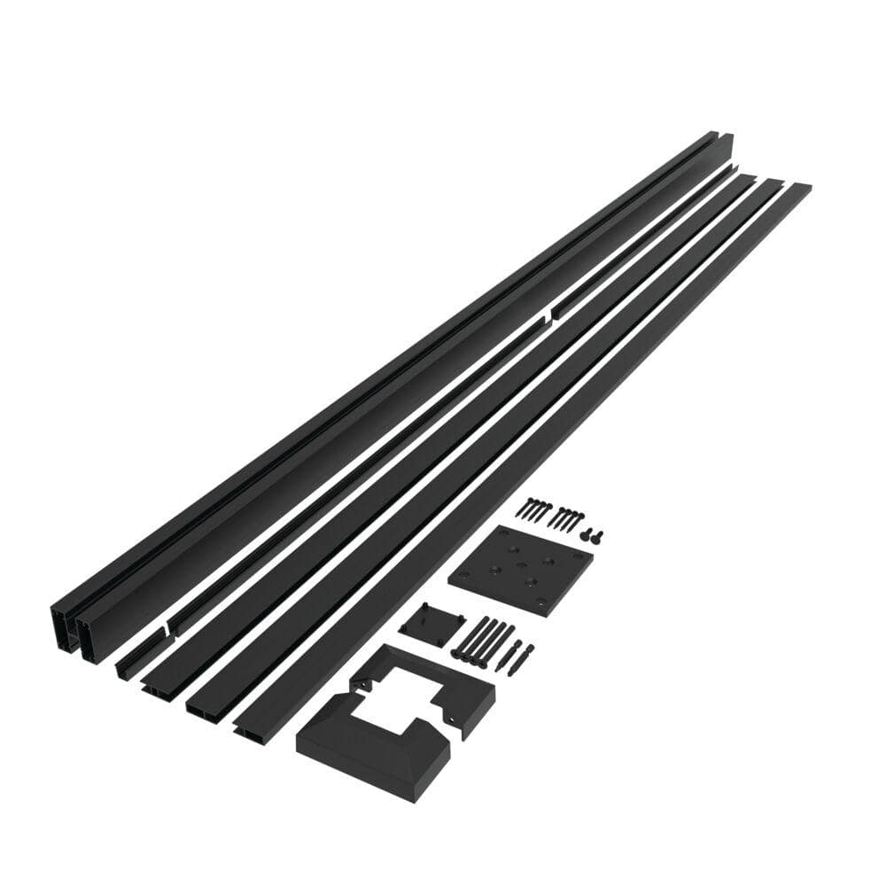 Matte Black Aluminum Decorative Screen Panel Frame Kit