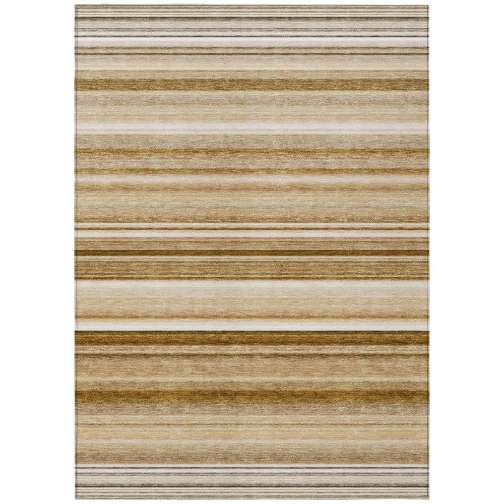 Choclate 8 ft. x 10 ft. Woven Striped Polyester Rectangle Indoor/Outdoor Area Rug price history on PriceWatchPro