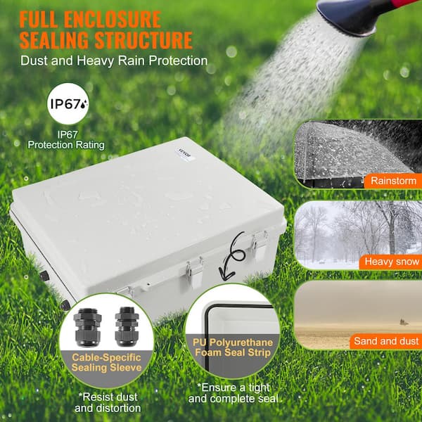 Eve AB Box VEVOR Electrical Junction Box 13.78 in. x 9.84 in. x 5.90 in