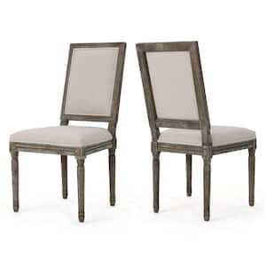 Ledger Wheat Fabric Upholstered Dining Chair (Set of 2)