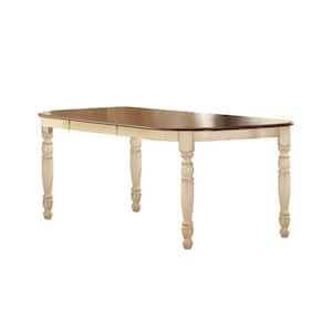 Anna Antique White Extendable Dining Table