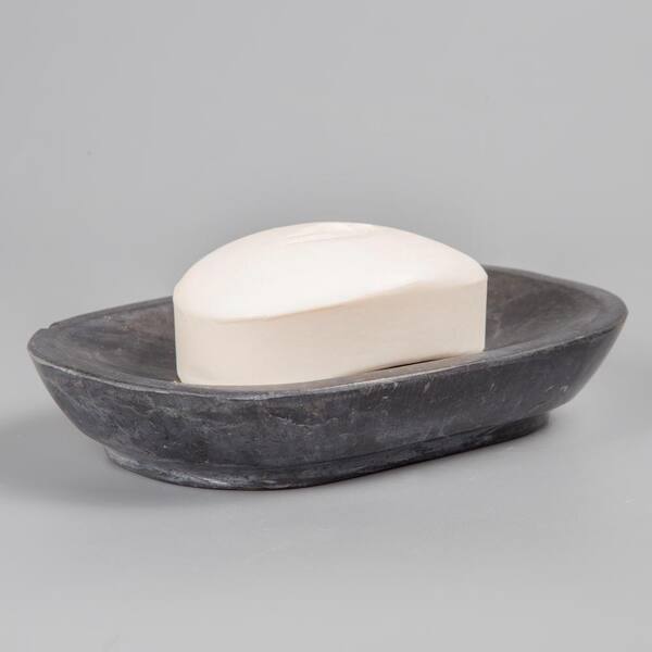 Creative Home Natural Charcoal Marble Curvy Collection Bar Soap