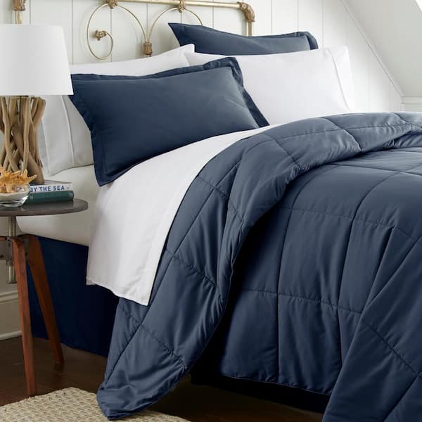 Performance 8-Piece Navy Queen Comforter Set
