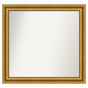 Parlor Gold 39.75 in. W x 37.75 in. H Custom Non-Beveled Recycled Polystyrene Framed Bathroom Vanity Wall Mirror