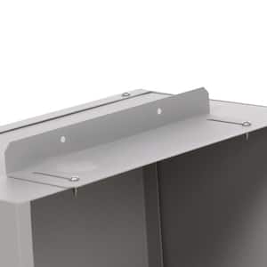 Cosmetic Pipe Cover Outdoor in Grey for Tankless Gas Water Heater