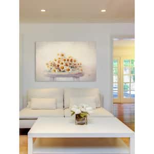 24 in. H x 36 in. W "White Daisies" by Sylvia Cook Printed Canvas Wall Art