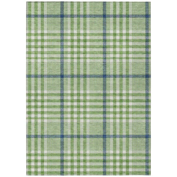 Chantille Machine Washable Indoor/Outdoor Abstract ACN1054 Green 2 ft. 6 in. x 3 ft. 10 in. Area Rug