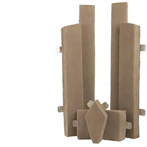 Manufactured Concrete Fireplace Trim Kit-Brown