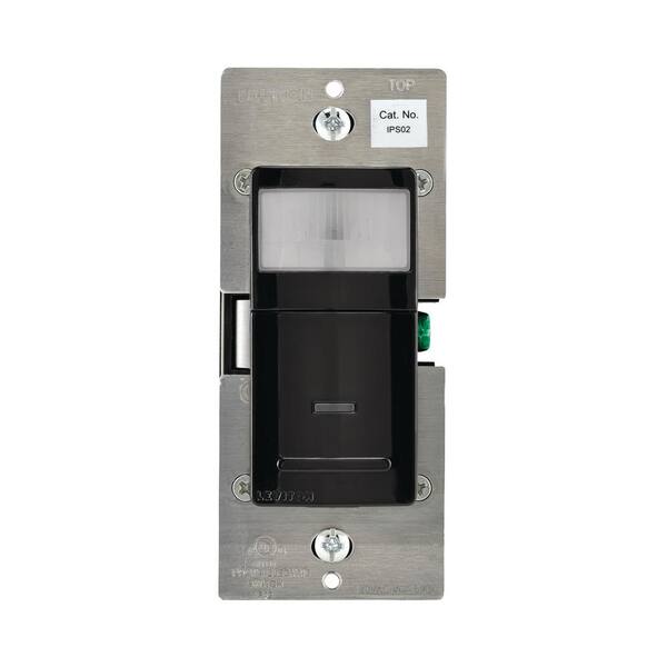 Leviton Decora Motion Sensor In-Wall Switch, Auto-On, 2.5 A, Single Pole, Black