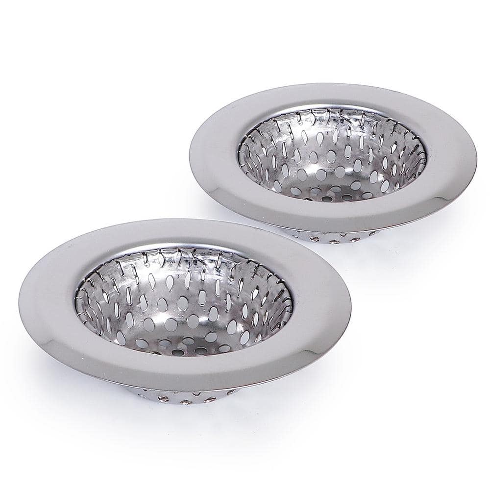 2-1/4 in. Bathroom Sink Drain Strainer Basket Replacement for Utility, Laundry, RV, and Lavatory Sinks Chrome price history on PriceWatchPro