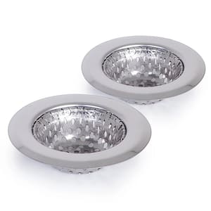 The Plumber's Choice 4.5 in. Stainless Steel Kitchen Sink Basket Strainer  Replacement for Standard Drains Chrome (Pack of 3) 3PPKS - The Home Depot