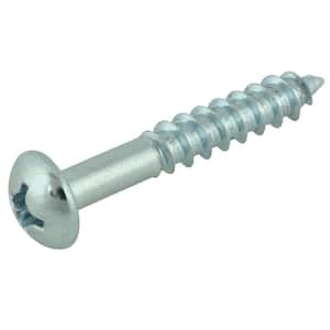 Everbilt #6 x 2 in. Phillips Oval Head Zinc Plated Wood Screw (4