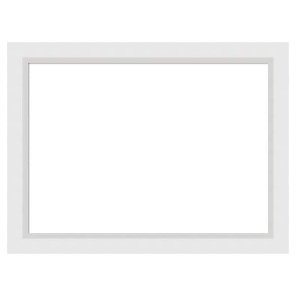 Blanco White 32 in. x 24 in. Wood Framed Dry Erase Magnetic Memo Board