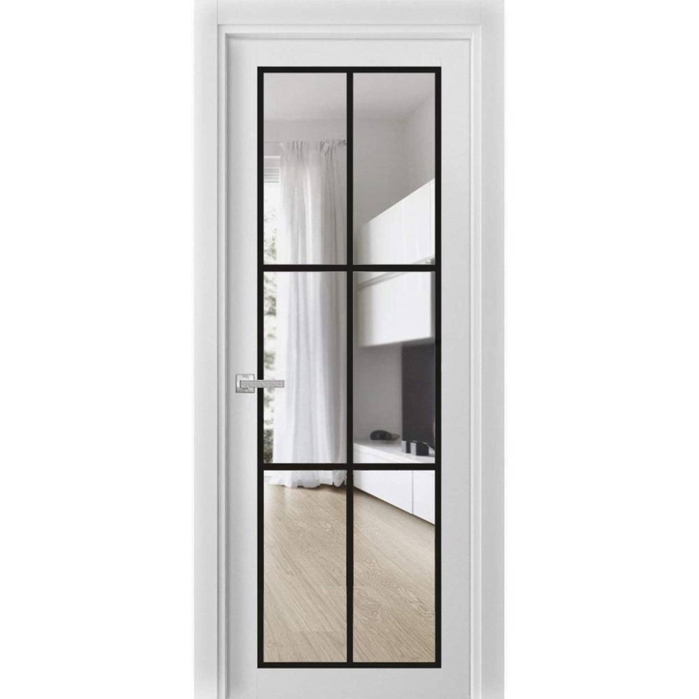 28 in. x 84 in. 1 Panel White Finished MDF Sliding Door with Hardware price history on PriceWatchPro