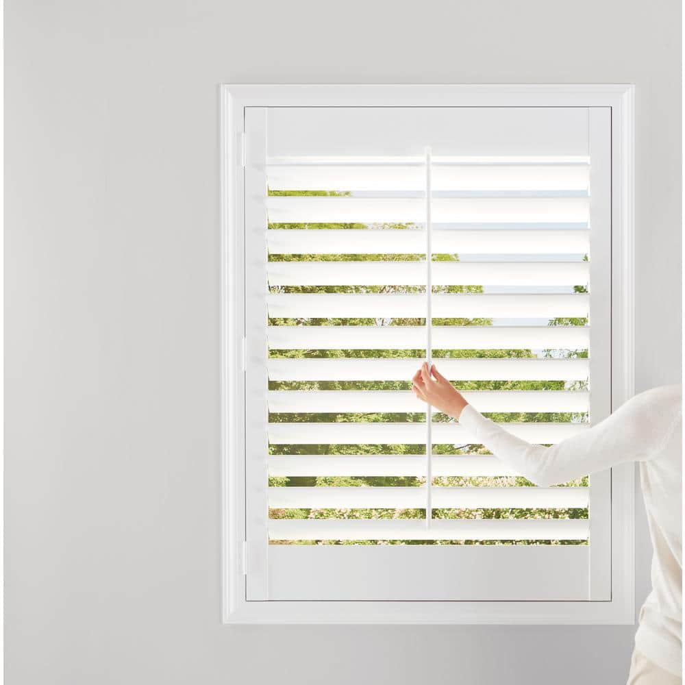 Installed Hardwood Painted Shutter