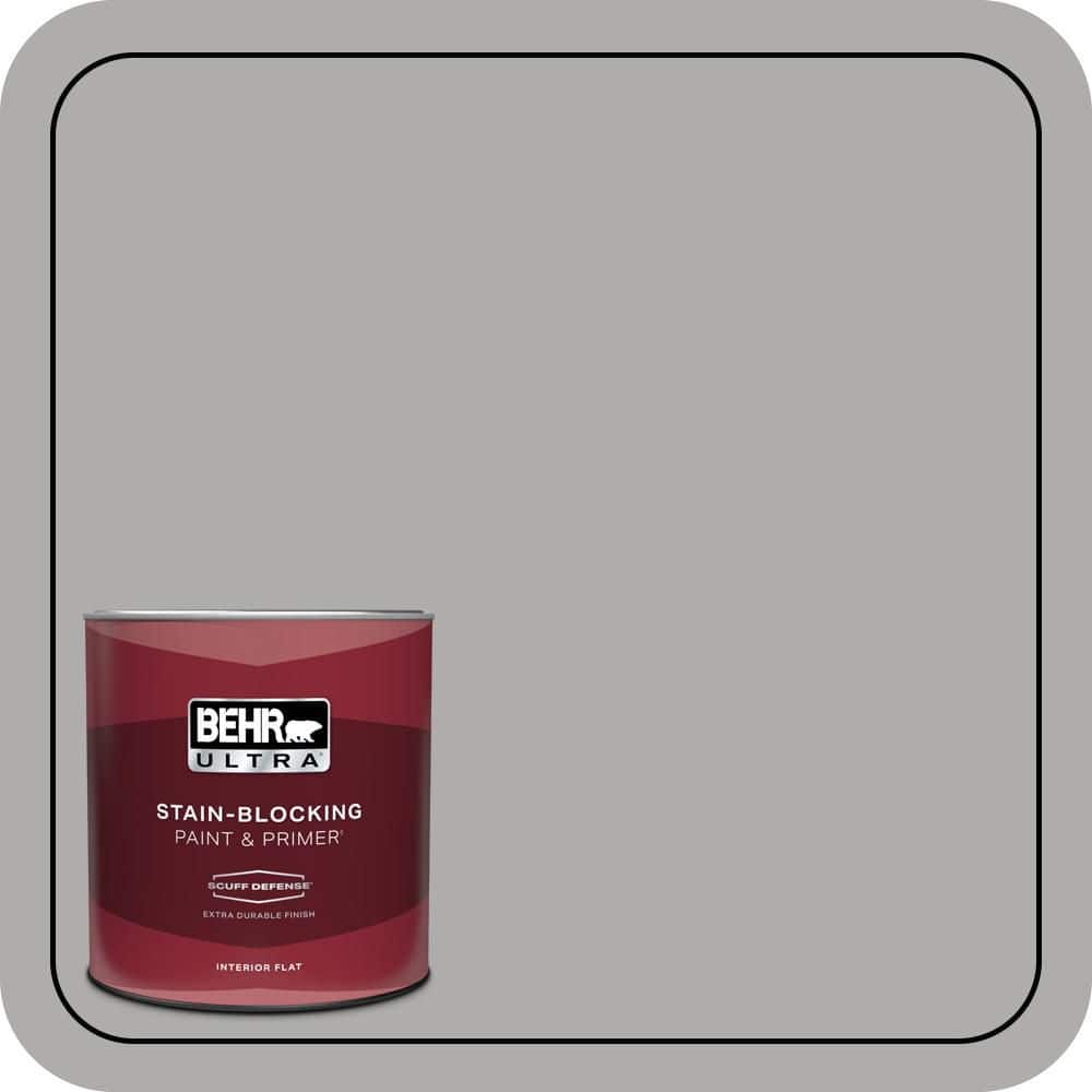 1 qt. #N520-3 Flannel Gray Extra Durable Flat Interior Paint & Primer price history on PriceWatchPro