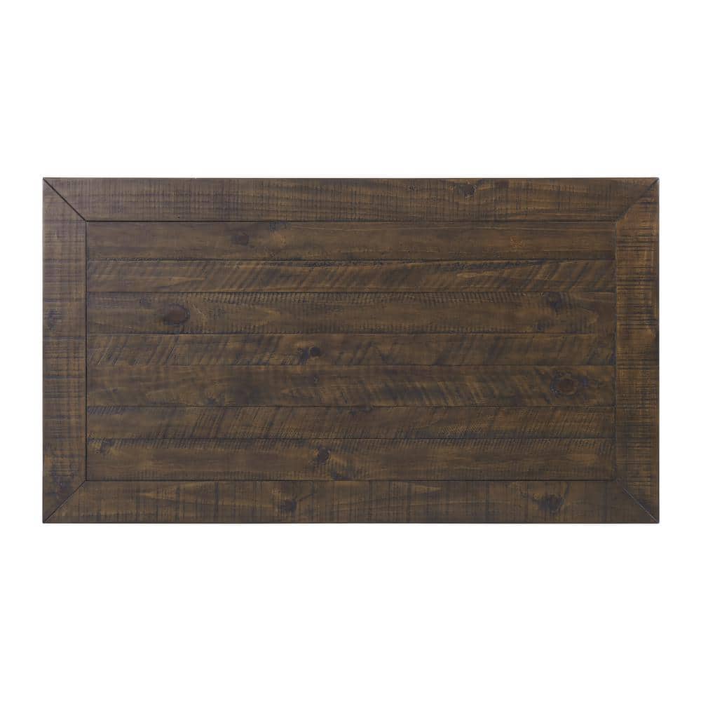 Monterey Dark Wood Rectangular Cocktail Table with Storage