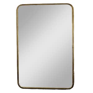 Victoria Modern Gold Edge Wall Mirror by Unknown Wooden Wall Art