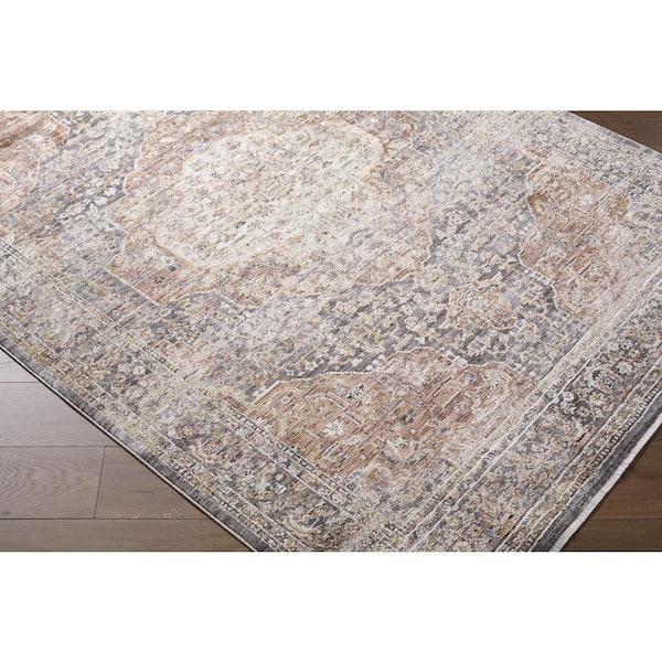 Mansfield MFD-2308 7 ft. x 10 ft. Brown Machine Woven Area Rug