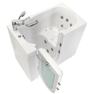 Mobile 45 in. x 26 in. Walk-In Whirlpool & Air Bath Bathtub in White, LHS Outward Swing Door, Digital, Fast Fill & Drain