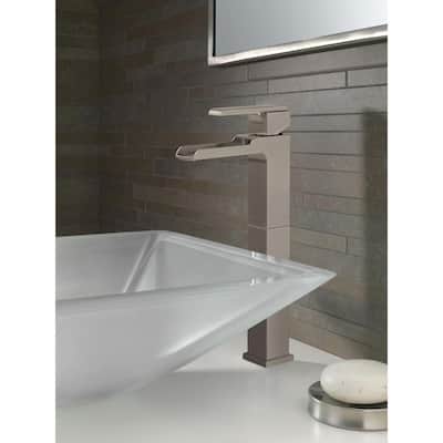Ara Single Hole Single-Handle Vessel Bathroom Faucet with Channel Spout in Stainless