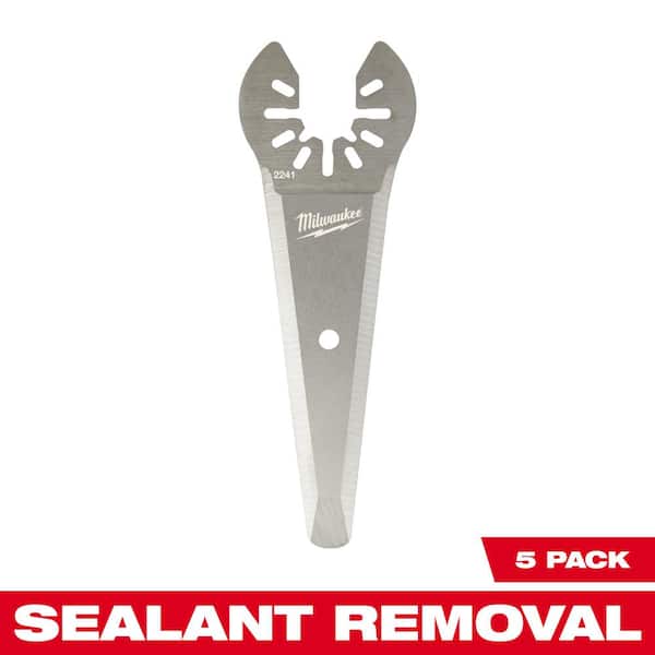Milwaukee 3 in. Stainless Steel Tapered Sealant Cutting Multi-Tool Oscillating Blade (5-Piece)