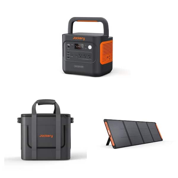 Explorer 2000 v2 Power Station (4400W Peak), Extreme Guard Bag, and Solar Saga 200-Watt Solar Panel Combo