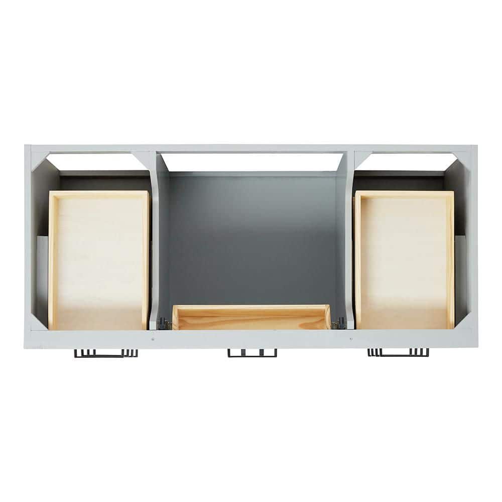 Hepburn 49" Grey Hardwood Single Basin Vanity Set
