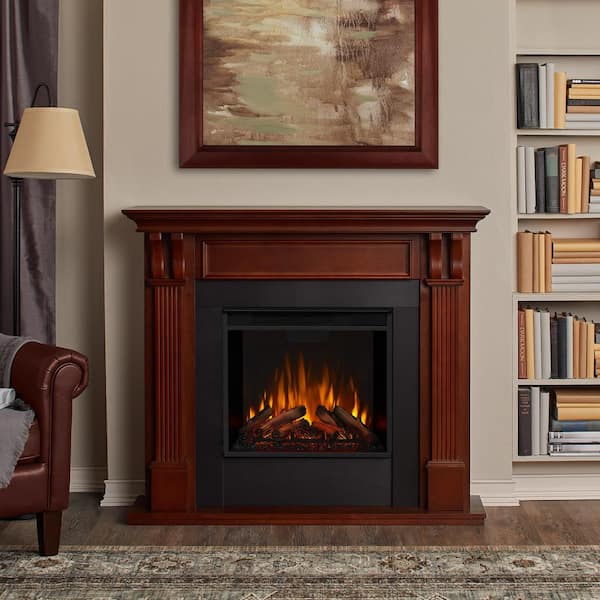 Real Flame Ashley 48 in. Electric Fireplace in Mahogany