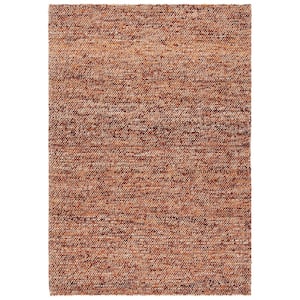 Bohemian Natural/Rust 4 ft. x 6 ft. Gradient Solid Color Area Rug