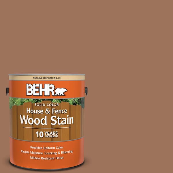 BEHR 1 gal. #SC-152 Red Cedar Solid Color House and Fence Exterior Wood Stain