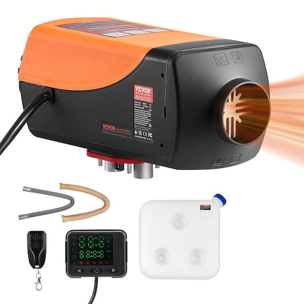 8 kW Diesel Air Heater, 12-24V DC, 27296 BTU Fast Heating Diesel Parking Heater, Space Heater with Remote Control