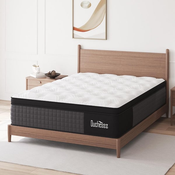 Full Size Medium Firm 10 in. Cool Gel Memory Foam Hybrid Mattress with Euro Top, Edge Support and Bed-in-a-Box Mattress