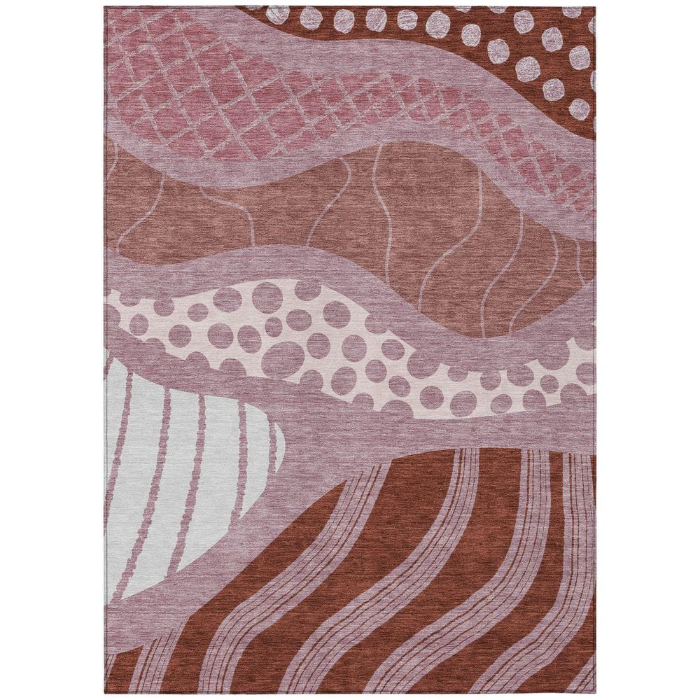 Chantille Machine Washable Indoor/Outdoor Abstract ACN2689 Blush 3 ft. x 5 ft. Area Rug price history on PriceWatchPro