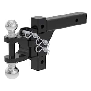 10,000 lbs. 6-1/2 in. Drop Multipurpose Adjustable Trailer Hitch Ball Mount with 2 in. & 2-5/16 in. Balls (2 in. Shank)
