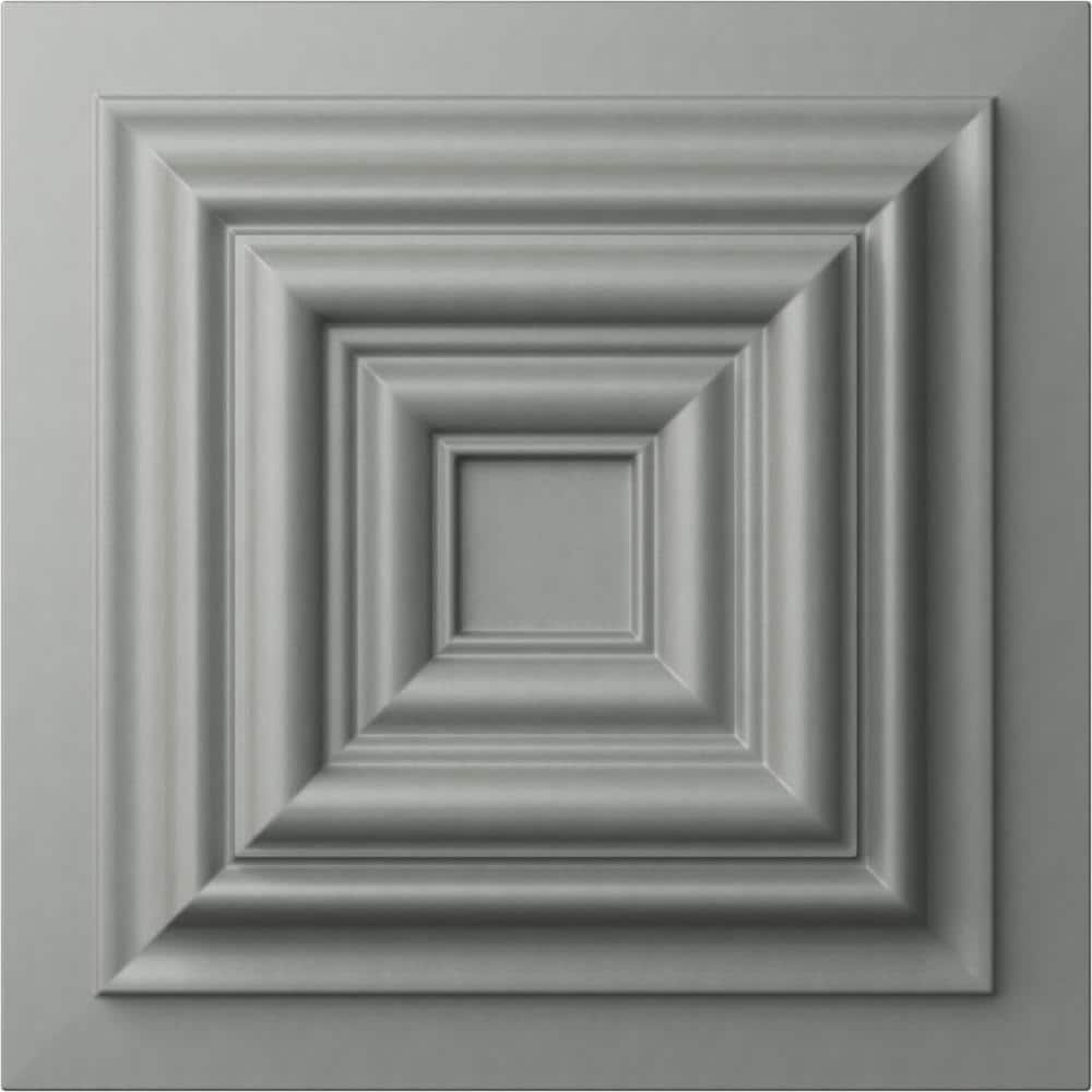 Primed White Urethane Leandros Rosette 4.38 x 4.38 x 1.25 in.