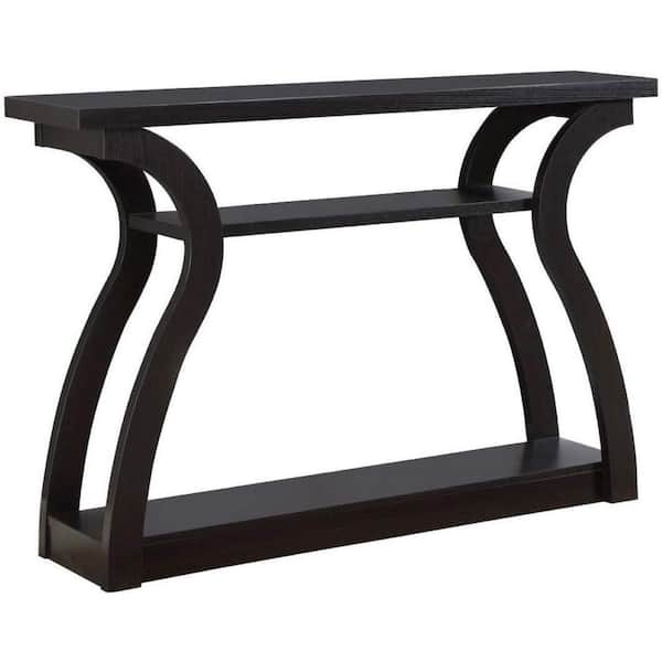 Monarch Specialties 47 In Long Cappuccino Hall Console Accent Table Vm 2445 The Home Depot