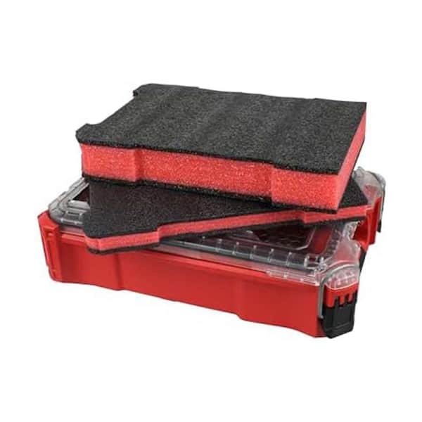 Foam Insert for Tool Box Storage Dense Foam Material 10L x 5W x 1.77H 2 Piece Packout Compatible