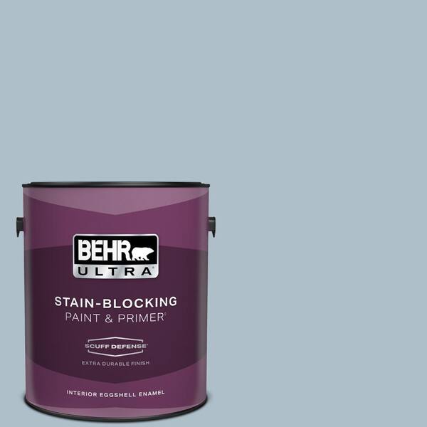 BEHR ULTRA 1 gal. #570E-3 Liberty Gray Extra Durable Eggshell Enamel Interior Paint & Primer