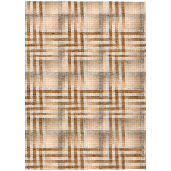 Addison Rugs Chantille Machine Washable Indoor/Outdoor Abstract ACN1054 Paprika 2 ft. 6 in. x 3 ft. 10 in. Area Rug