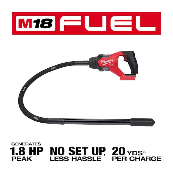 Milwaukee 2910-20 M18 FUEL 4' Concrete Pencil Vibrator
